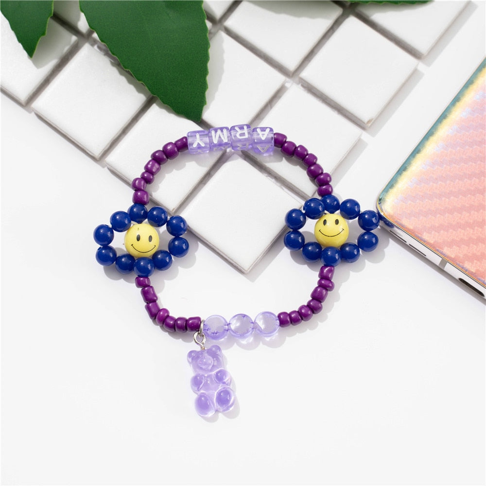 Beaded Bracelet Army JUNGKOOK JIN RM JIMIN SUGA JHOPE V K Merch Store