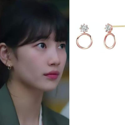 Startup Kdrama Earrings | Bae Suzy & Seo Dal-mi Earring | S925 Silver Earring | Korean Earring