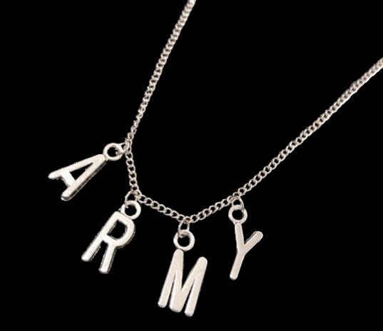 ARMY Necklace as seen on Jimin