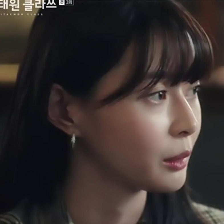 Korean Drama Jewelry as seen on Itaewon Class Earrings on Kwon Nara