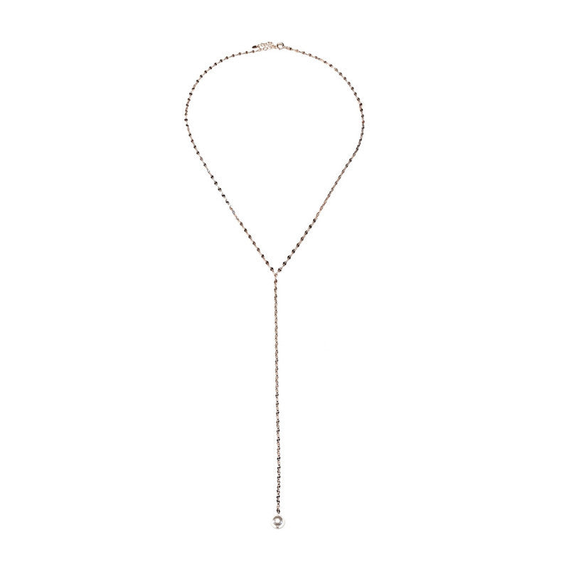 Rachel Park Inspired Lariat Necklace  S925 Sterling Silver Y Necklace - K  Merch Store