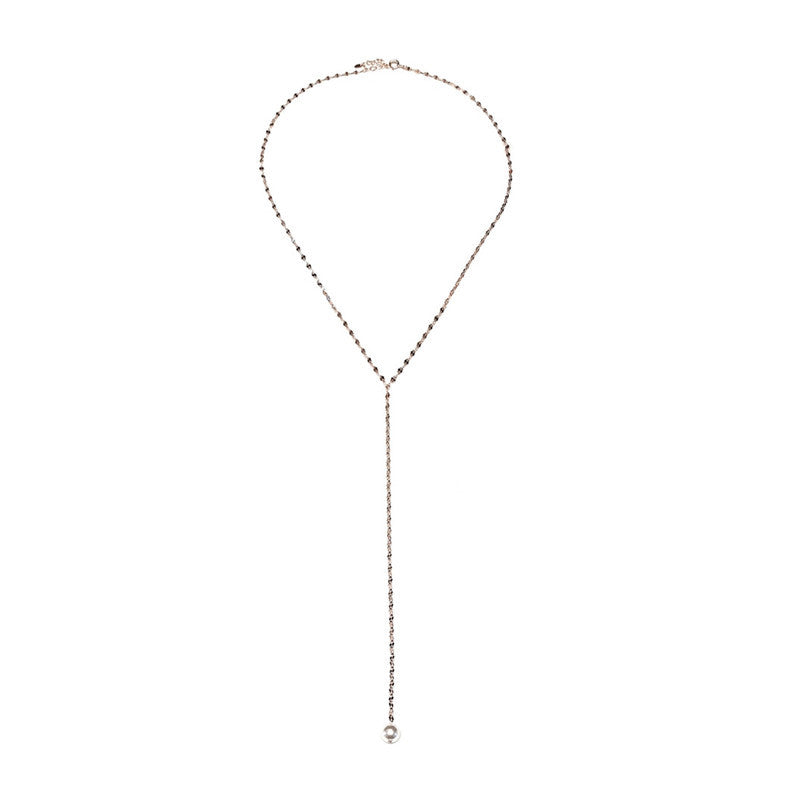 Rachel Park Inspired Lariat Necklace | S925 Sterling Silver Y Necklace Her Private Life