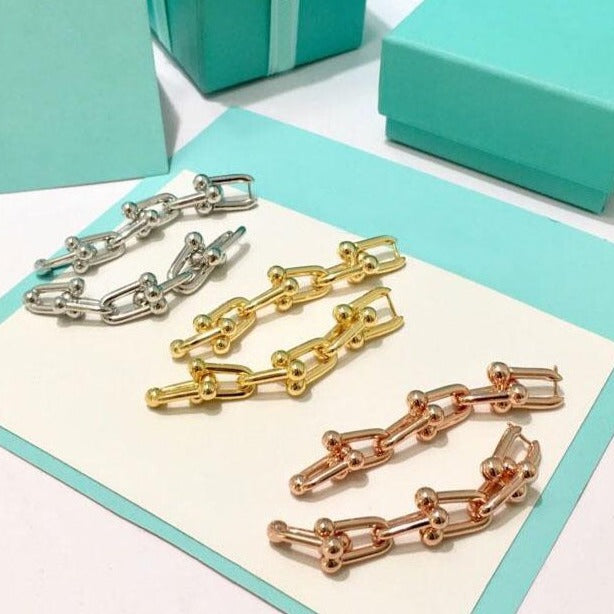 Multi Link Dangle Earrings Inspired by Shim Su-ryeon (Lee Ji-ah) from Penthouse Kdrama