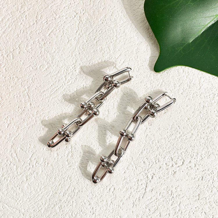 Multi Link Dangle Earrings Inspired by Shim Su-ryeon (Lee Ji-ah) from Penthouse Kdrama