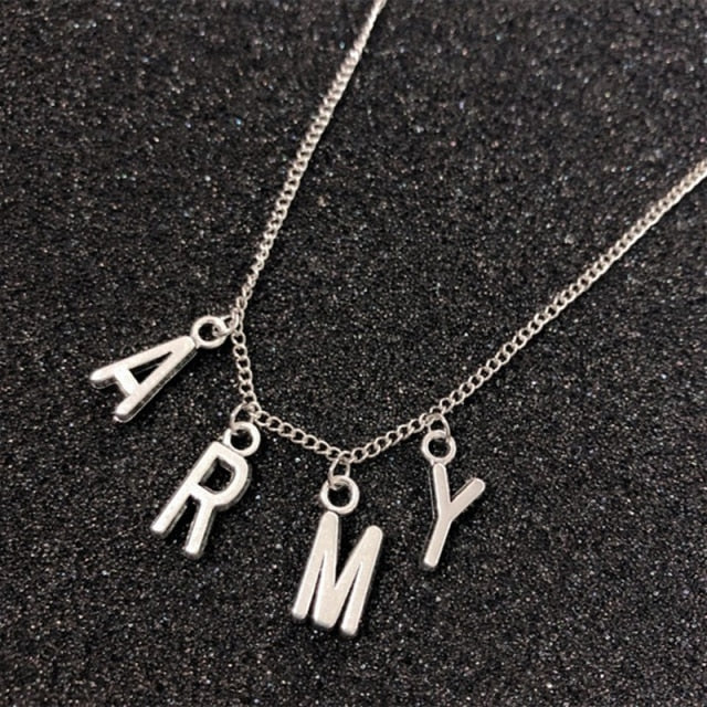 ARMY Necklace as seen on Jimin