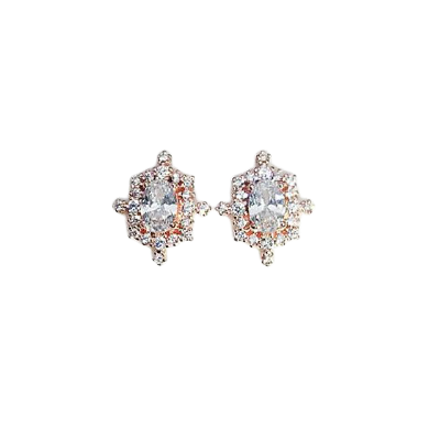 Korean Jewelry Cluster Earrings As seen on Rachel Park in the Kdrama series Her Private Life