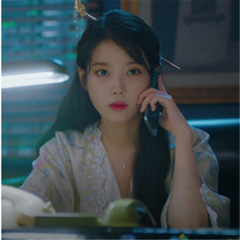 Gold Butterfly Hair Chopstick With Dangling Pearl Hotel Del Luna