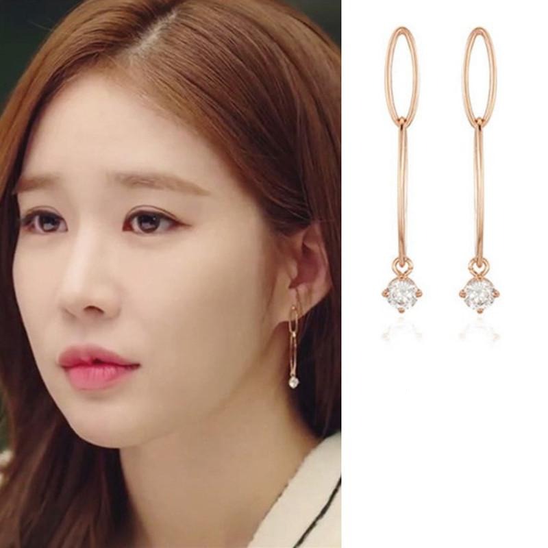 Kdrama Touch Your Heart Yoo Jewellery As seen on In Na Inspired Long Dangle Earrings