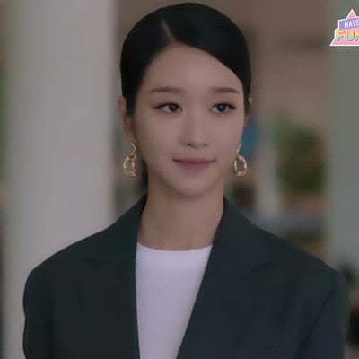 Sea Yea Ji linked earrings Inspired It's Okay Not To be Okay Korean Drama