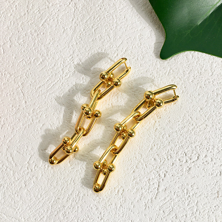 Multi Link Dangle Earrings Inspired by Shim Su-ryeon (Lee Ji-ah) from Penthouse Kdrama