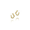 Kim Go Eun Inspired Baroque Framed Gold Earrings