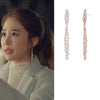 Jewelry from Kdrama Touch Your Heart Yoo In Na Inspired Drop Cluster Earrings