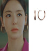 Kdrama Inspired Hoop Earrings Search WWW as seen on Lee Da-Hee