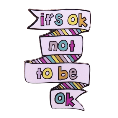 It is okay not to be okay pin korean drama enamel pin