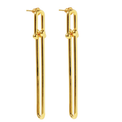 Kdrama Penthouse Shim Su-ryeon (Lee Ji-ah) Inspired Double Long Link Earrings