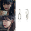 Korean Drama Jewelry Dangle Earring as seen on Itaewon Class Earrings on Kwon Nara