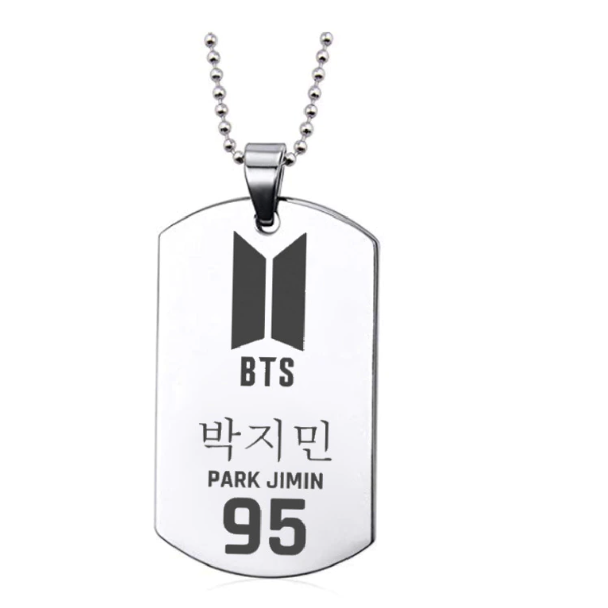 BTS Inspired Bias Armg Tag Necklace Set K Merch Store