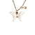 Nevertheless Nabi Inspired Butterfly Shell Pendant 18k Gold Plated Chain